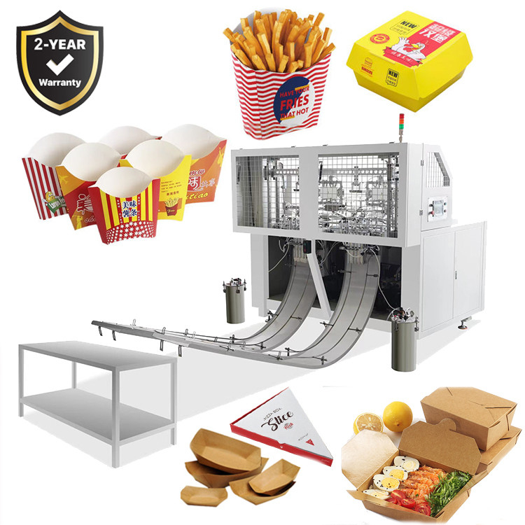 200-620gsm Fully Automatic burger box machine with 0.5Mpa Air Requirement 2300kg Weight